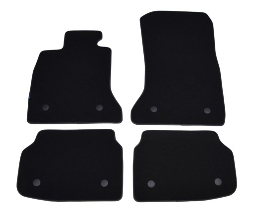 Велюровые коврики Black Diamond — BMW 7 Series F01 12-15 лет. LCI - ЗАДНИЙ ВИД + ВЕЛКРО