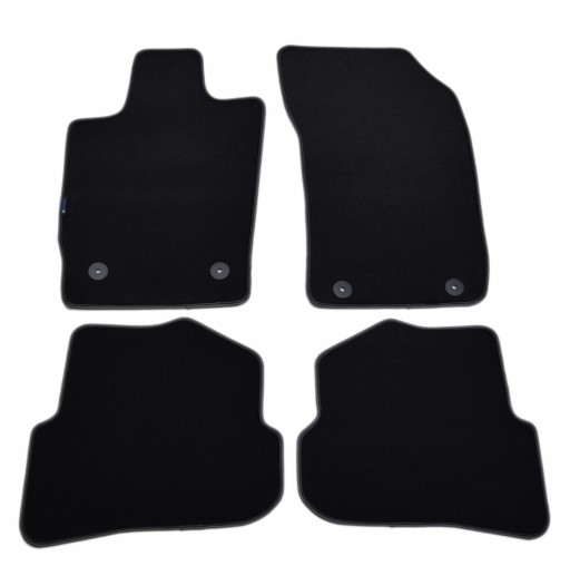 Велюровые коврики Black Diamond, Rimówka - Audi A1 2010-2018 гг.