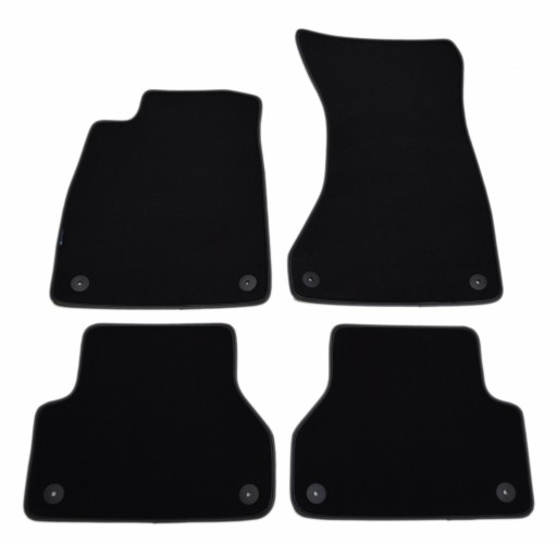 Бархатные коврики Black Diamond, окантовка — Audi A5 Sportback 2017 г.