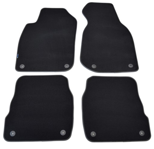 Черные велюровые коврики Diamond, Rimówka - Audi A6 C5 1997-2004 гг.