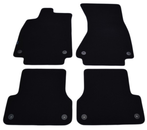 Велюровые коврики Black Diamond, Rimówka - Audi A6 C7 2011-2018 гг.