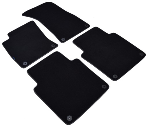 Велюровые коврики Black Diamond, Rimówka - Audi A8 D3 Long 2002-2009 гг.