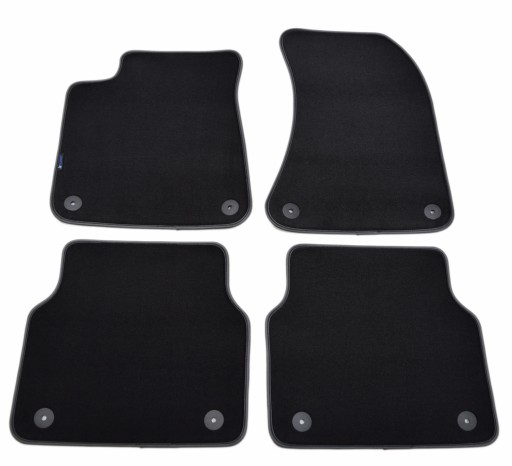 Велюровые коврики Black Diamond, Rimówka - Audi A8 D4 2010-2017 гг.