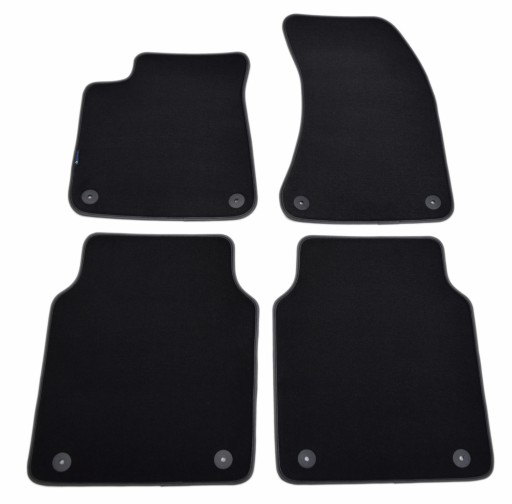 Велюрові килимки Black Diamond, Rimówka - Audi A8 D4 Long 2010-2017.