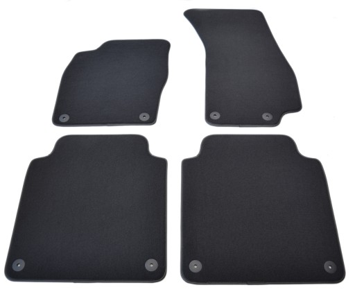 Коврики черные велюровые Diamond, Rim - Audi A8 D5 Long 2017 г.в.