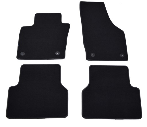 Велюровые коврики Black Diamond, Rimówka - Audi Q3 2011-2018 гг.