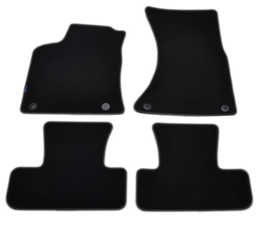 Велюровые коврики Black Diamond, Rimówka - Audi Q5 2008-2017 гг.