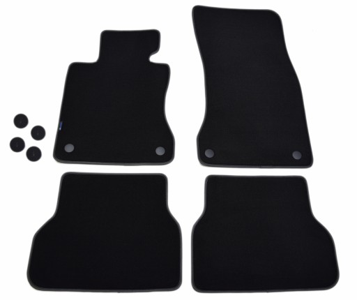 Велюровые коврики Black Diamond, Rimówka - BMW E60/E61 2003-2010 гг. +Репа.