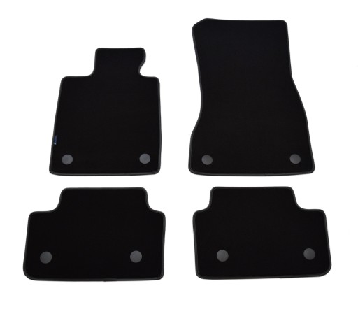 Чорні велюрові килимки Diamond, Rim - BMW G60/G61 2023р.