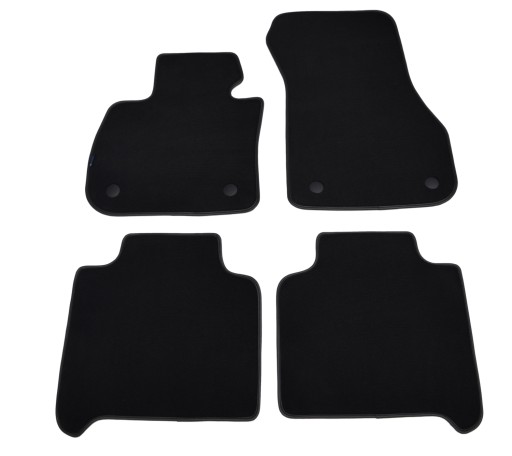 Чорні велюрові килимки Diamond, Rimówka - BMW Series 2 F46 5 осіб від 15 років + липучки