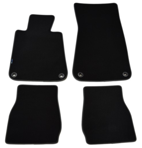 Чорні велюрові килимки Diamond, Диск - BMW 3 Series E30 1982-1994.