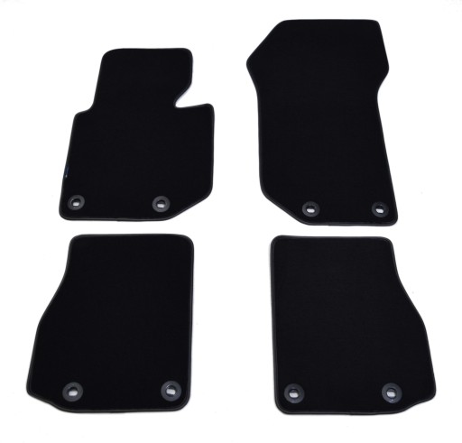 Велюровые коврики Black Diamond, окантовка — BMW 3 серии E36 Кабриолет 93-99.