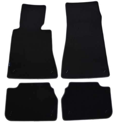 Коврики велюровые чёрные Diamond, Диск - BMW 5 Series E34 1988-1996 гг.