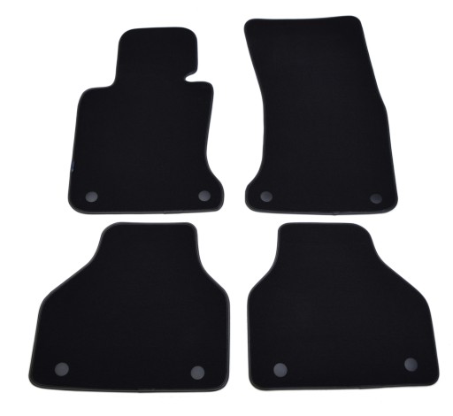 Велюрові килимки Black Diamond, окантовка - BMW 7 серії E65 02-09 + липучки.