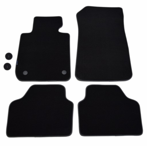 Чорні велюрові килимки Diamond, Диск - BMW X1 E84 2009-2016.