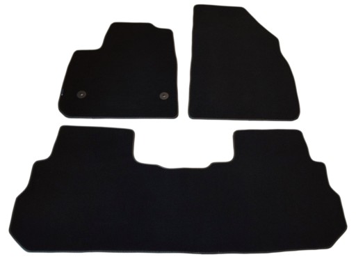 Чорні велюрові килимки Diamond, Rim - Cadillac XT5 2015р. / 3 шт