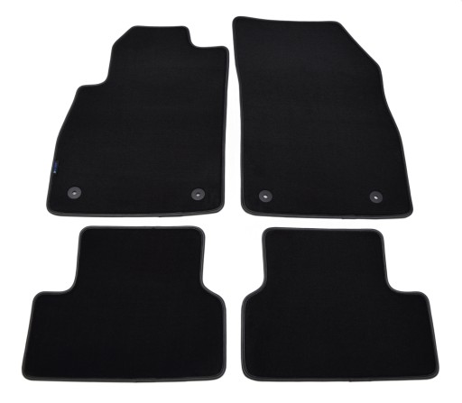 Коврики черные велюровые Diamond, Rimówka - Chevrolet Cruze 2009-2014 гг.