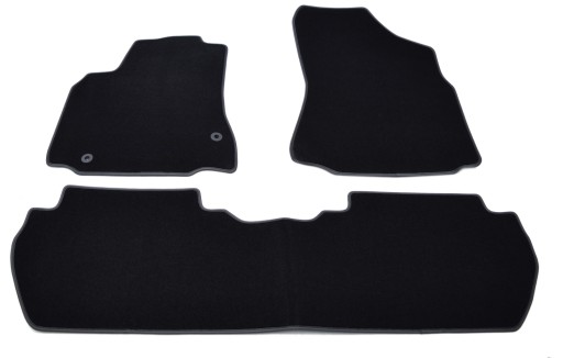 Чорні велюрові килимки Diamond, Rimówka - Citroen Berlingo 2008-2018 р.в.