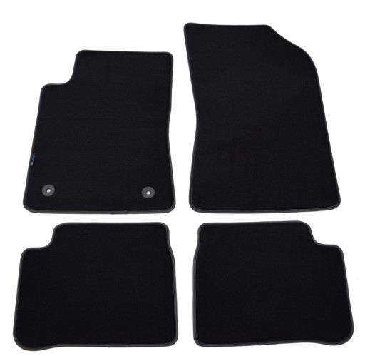 Коврики черные велюровые Diamond, Rimówka - Citroen C3 2017 г.в.