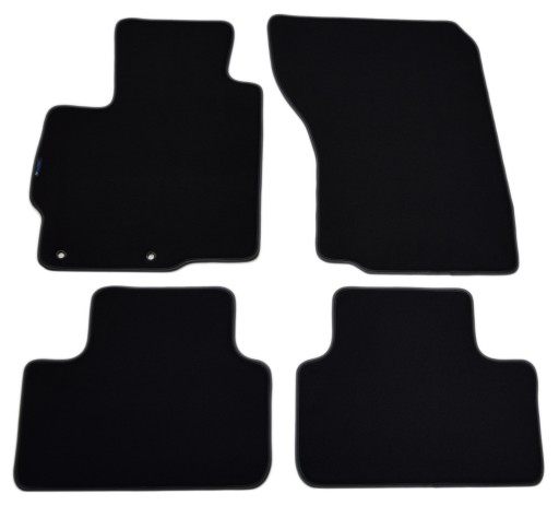 Коврики черные велюровые Diamond, Rimówka - Citroen C4 Aircross 2012-2017 гг.