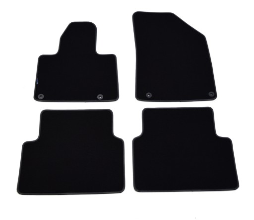 Коврики черные велюровые Diamond, Rimówka - Citroen C5 2008-2017 гг.