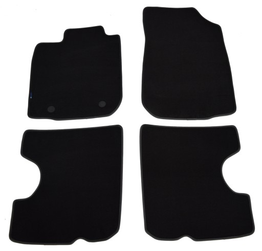 Велюровые коврики Black Diamond, Rimówka - Dacia Duster 2010-2014 гг.