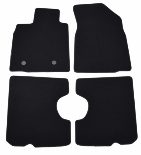 Велюрові килимки Black Diamond, Rimówka - Dacia Sandero 2008-2012.