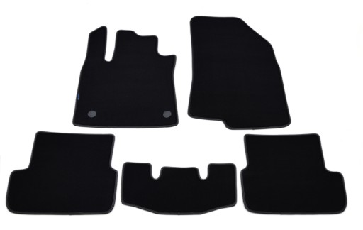 Велюрові килимки Black Diamond, Rimówka - Dacia Sandero 2021р. / 5 шт