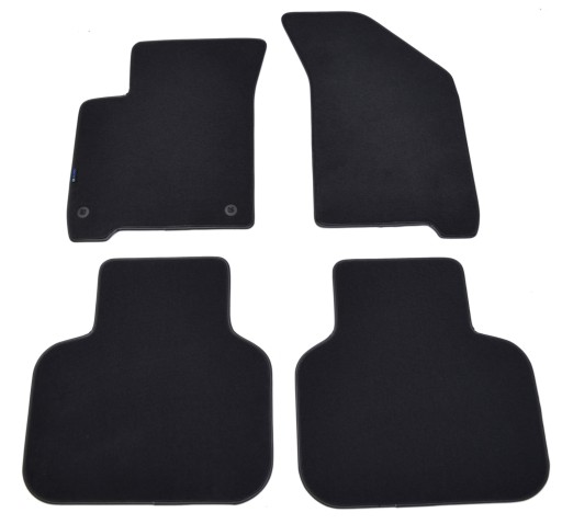 Коврики черные велюровые Diamond, Rimówka - Dodge Journey 2008 г.в.