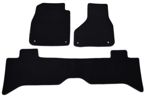 Коврики велюровые Black Diamond, окантовка — Dodge RAM 1500 — короткие. 13-18