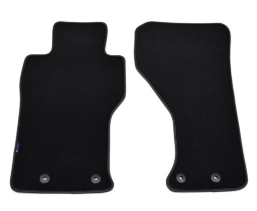 Велюровые коврики Black Diamond, окантовка — Fiat 124 Spider 2016 г.в.