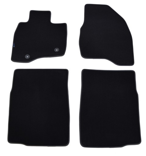 Коврики черные велюровые Diamond, Rimówka - Ford Explorer V 2011-2019.