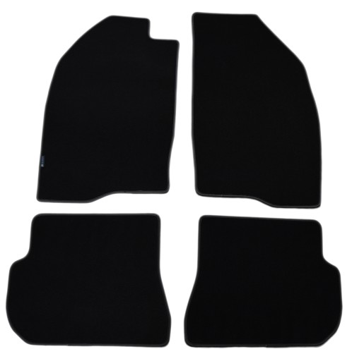 Велюровые коврики Black Diamond, Rimówka - Ford Fiesta 2001-2005 гг.