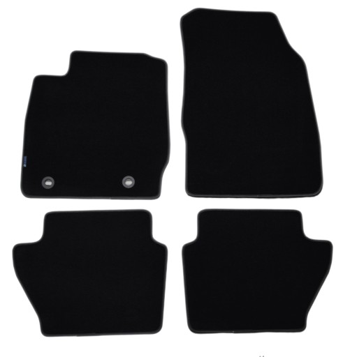 Велюровые коврики Black Diamond, Rimówka - Ford Fiesta 2008-2011 гг.