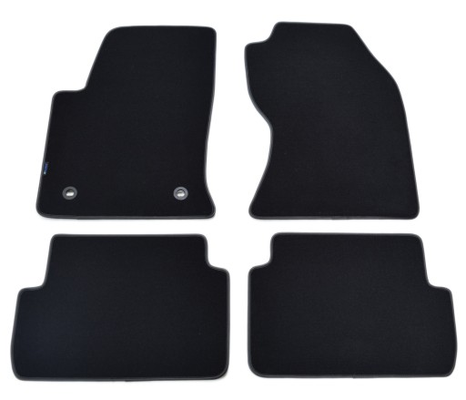 Коврики черные велюровые Diamond, Rimówka - Ford Focus 2001-2004 гг.