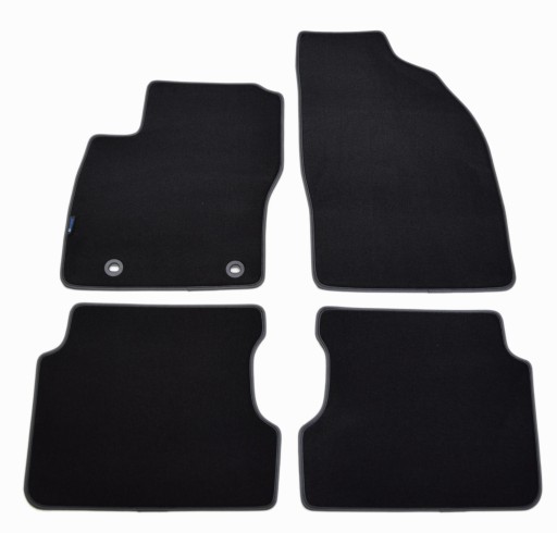 Коврики черные велюровые Diamond, Rimówka - Ford Focus 2004-2011 гг.