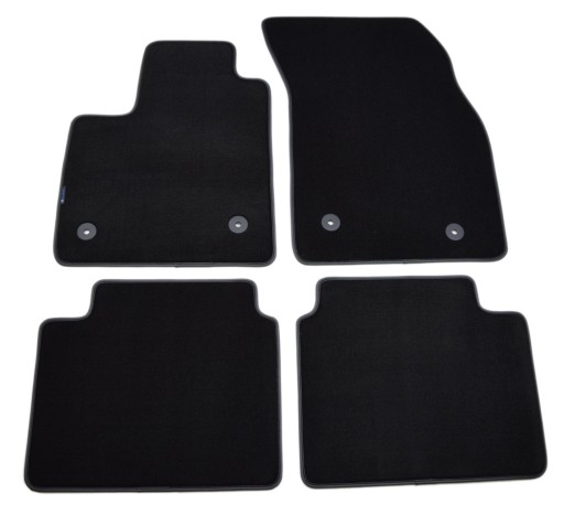 Коврики черные велюровые Diamond, Rimówka - Ford Focus 2018 г.в.