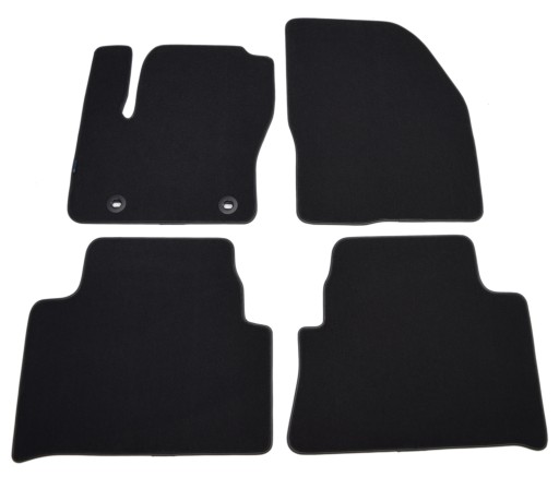 Велюровые коврики Black Diamond, окантовка - Ford Kuga 2008-2011 гг.