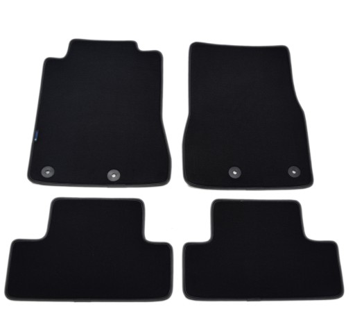 Коврики черные велюровые Diamond, Rimówka - Ford Mustang 2011-2014 гг.