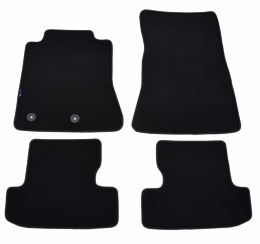 Коврики черные велюровые Diamond, Rimówka - Ford Mustang 2014 г.в.