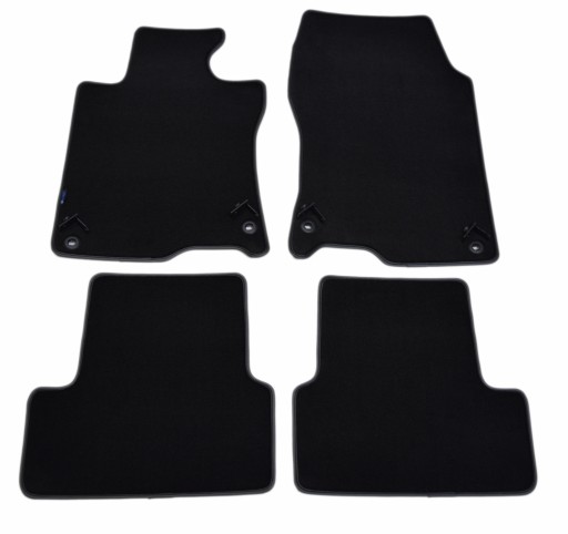 Велюровые коврики Black Diamond, окантовка - Honda Accord 2008-2016 гг.