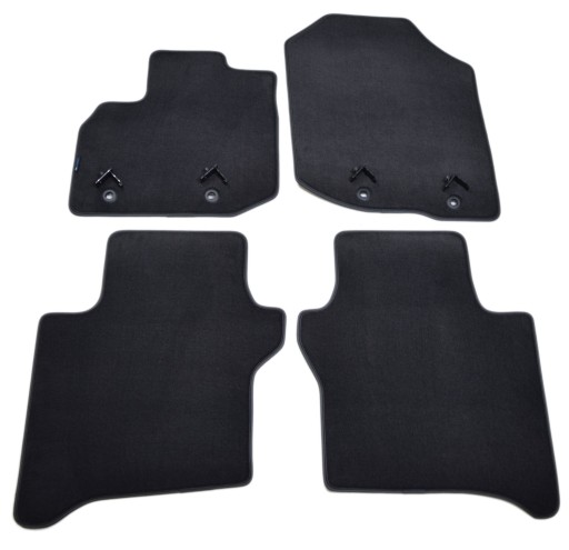 Коврики черные велюровые Diamond, Rimówka - Honda City 2009-2013 гг.