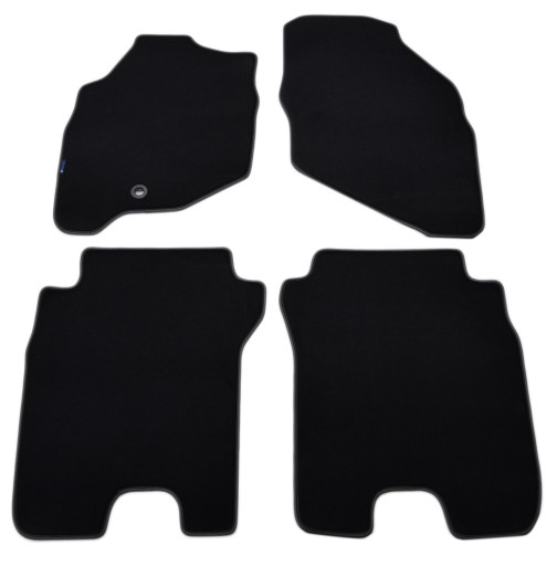 Коврики черные велюровые Diamond, Rim - Honda Jazz 2002-2008 гг.