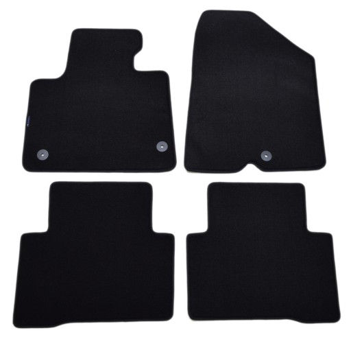 Коврики велюровые Black Diamond, окантовка - Hyundai Santa Fe 2012-2018 гг.