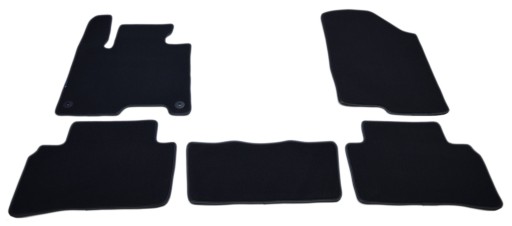 Велюровые коврики Black Diamond, Rimówka - Hyundai Tucson с 2020 года. / 5 шт.