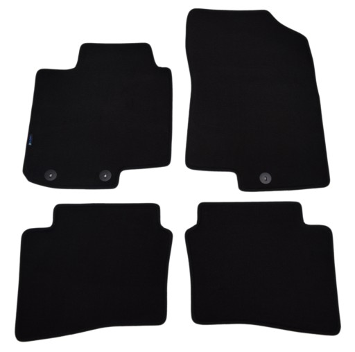 Велюрові килимки Black Diamond, Rimówka - Hyundai i20 2015р.