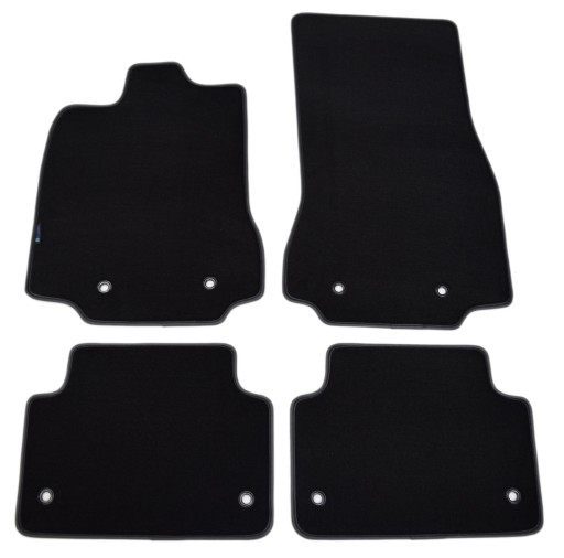 Велюрові килимки Black Diamond, окантовка - Jaguar XF X250 2008-2015 р.в.