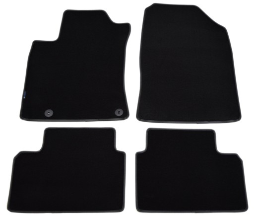 Чорні велюрові килимки Diamond, Rimówka - Kia XCeed і XCeed Hybrid з 19 р.