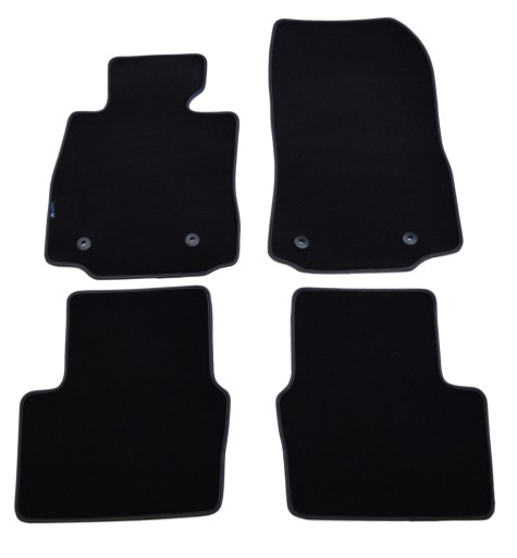 Чорні велюрові килимки Diamond, Rimówka - Mazda 2 2015р.