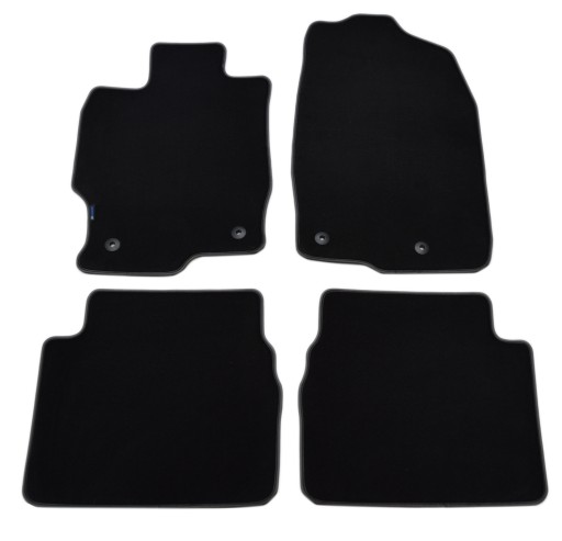 Чорні велюрові килимки Diamond, Rimówka - Mazda 6 2008-2013.